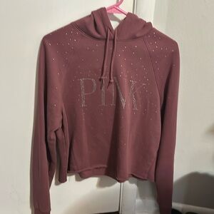 Cropped vs pink hoodie